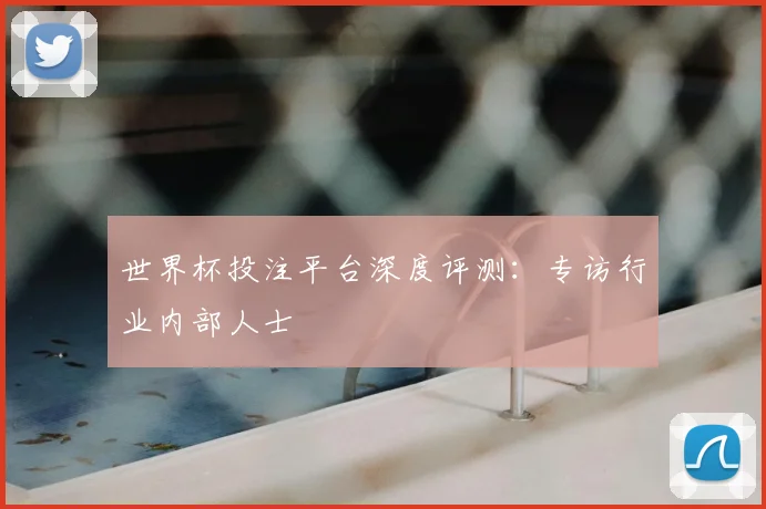 世界杯投注平台深度评测:专访行业内部人士