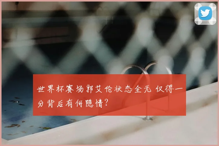 世界杯赛场郭艾伦状态全无 仅得一分背后有何隐情?