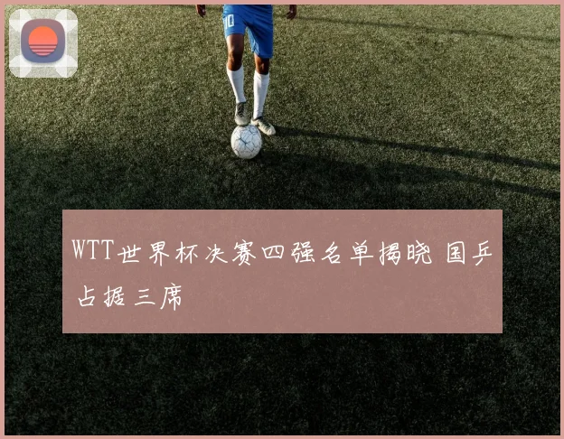 WTT世界杯决赛四强名单揭晓 国乒占据三席
